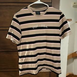 New HUF striped graphic T-shirt